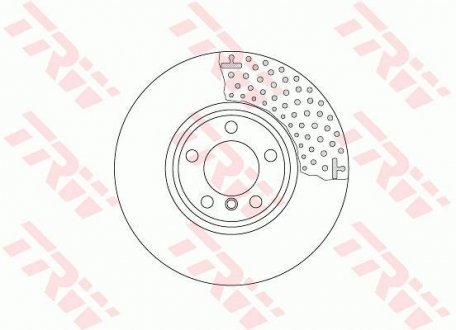 Тормозной диск двухсекционный TRW DF 6603S (фото 1)