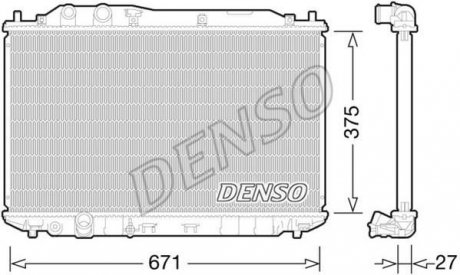 Радиатор Denso DRM40029 (фото 1)