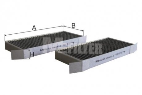 Фильтр салона угольный M-Filter MFILTER K9043C2