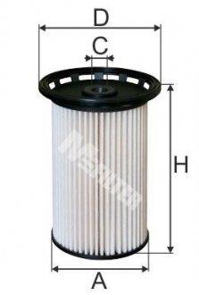 Фильтр топливный (сменный элемент) MFILTER DE3138 (фото 1)
