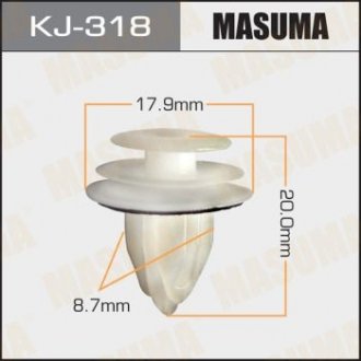 Кліпса (пластикова кріпильна деталь).. Masuma KJ-318