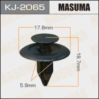 Кліпса (пластикова кріпильна деталь). Masuma KJ-2065 (фото 1)