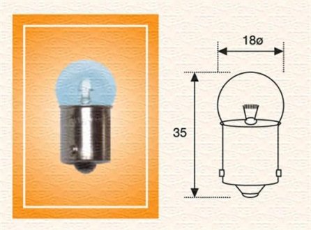 Лампа R2 MAGNETI MARELLI R10W24 (фото 1)