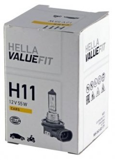 Лампа накаливания H11 12V 55W PGJ 192 VALUEFIT, Hella 8GH242632171 (фото 1)
