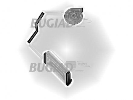 Патрубок системи турбонадува Audi Q5 2.0D 11.08- BUGIAD 86644 (фото 1)