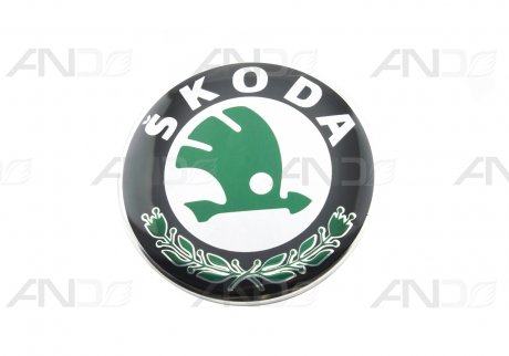Емблема Skoda 1U0853621CMEL AND 30853009