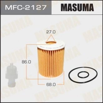 Фильтр масляный (вставка) Toyota Avensis (06-15), FJ Cruiser (10-), Land Cruiser Masuma MFC2127 (фото 1)