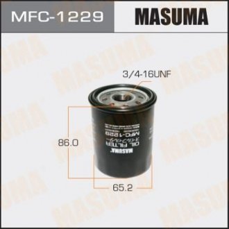 ФІЛЬТР МАСЛЯНИЙ Nissan Micra (00-10), Note (06-13) Masuma MFC1229 (фото 1)