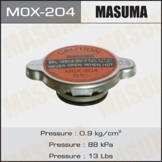 Кришка радіатора Mitsubishi/ Toyota 0.9 bar Masuma MOX204