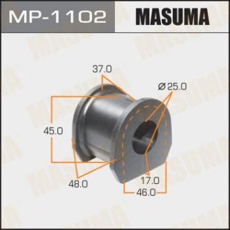 Втулка стабілізатора переднього Mitsubishi L200 (07-), Pajero Sport (09-15) (Крат Masuma MP1102