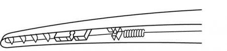 Щетка стеклоочистителя каркасная задняя 180mm (7") ExactFit Rear Trico EX180 (фото 1)