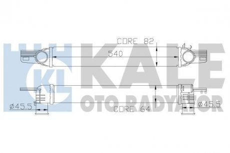 CITROEN интеркулер Nemo,Fiat Fiorino,Qubo,Peugeot Bipper 1.3/1.4HDI 08- Kale Oto Radyator 344300 (фото 1)