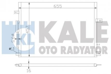 JEEP Радиатор кондиционера Grand Cherokee II 2.7CRD/4.7 99-03 Kale Oto Radyator 385700 (фото 1)