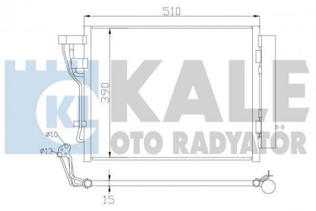 HYUNDAI Радиатор кондиционера i30 07-,Kia Ceed Kale Oto Radyator 391600 (фото 1)