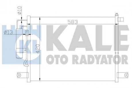 CHEVROLET Радиатор кондиционера Aveo 03- Kale Oto Radyator 377000 (фото 1)