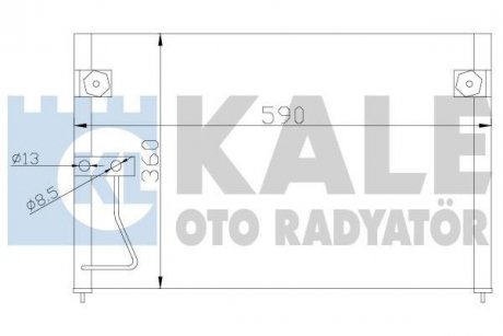 MAZDA Радиатор кондиционера 626 V 97- Kale Oto Radyator 387000 (фото 1)