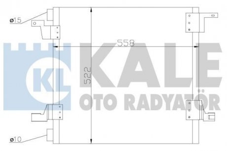KALE DB Радиатор кондиционера ML W163 00- Kale Oto Radyator 392600