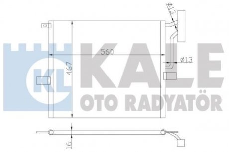 BMW Радиатор кондиционера X3 E83 03- Kale Oto Radyator 384800 (фото 1)