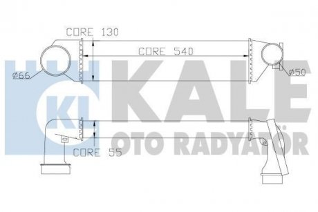 BMW Интеркулер 3 E46 318d/330xd 00- Kale Oto Radyator 343300 (фото 1)