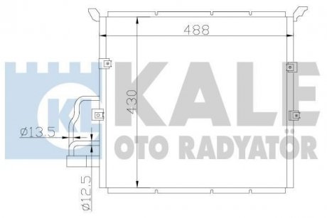BMW Радиатор кондиционера 3 E36,Z3 Kale Oto Radyator 385100 (фото 1)