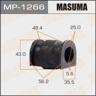 Втулка стабілізатора переднього Suzuki SX4 (13-), Vitara (15-) (Кратно 2 шт) (MP1 Masuma MP1266