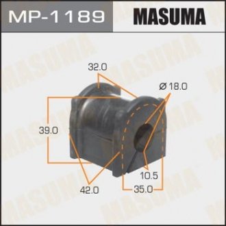 Втулка стабілізатора заднього Toyota Land Cruiser Prado (09-) (Кратно 2 шт) (MP11 Masuma MP1189 (фото 1)