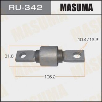 Сайлентблок заднього верхнього поперечного важеля Honda Civic, CR-V (-02) Masuma RU342 (фото 1)