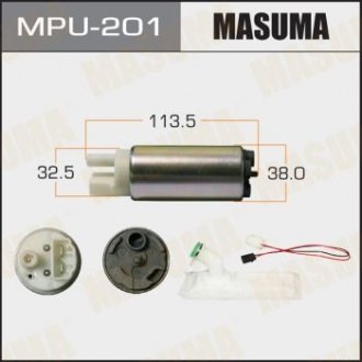 Бензонасос електричний (+сітка)) Nissan/ Subaru Masuma MPU201 (фото 1)
