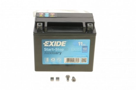 Аккумуляторная батарея 11Ah/150A (150x90x130/+L) (Start-Stop/вспомогательная) EXIDE EK111 (фото 1)