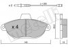 Колодки гальмівні Fiat Scudo/Peugeot Expert 96- (з датчиком) METELLI 22-0105-0 (фото 9)