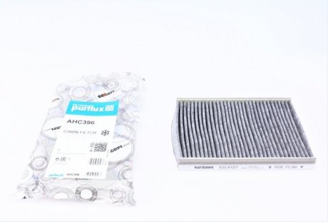 AHC396 PURFLUX Фильтр салона Fiat 500L/500X 12- (угольный)