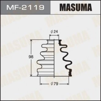 Пыльник ШРУСа наружного Mazda 6 (12-)/ Toyota Corolla (00-06), Prius (00-05) Masuma MF2119 (фото 1)