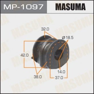 Втулка стабілізатора заднього Nissan Qashqai (06-13) (Кратно 2 шт) Masuma MP1097 (фото 1)