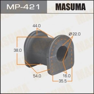 Втулка стабілізатора переднього Mitsubishi (Кратно 2 шт) Masuma MP421 (фото 1)