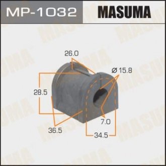 Втулка стабілізатора заднього Mitsubishi Outlander (03-09) (Кратно 2 шт) Masuma MP1032 (фото 1)
