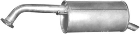 Глушитель (задняя часть) алюминизированная сталь Mazda Premacy 2.0 Ditd (99-05), Mazda 323 F 2.0itd (12.205) Polmostrow 12205