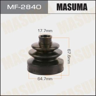 Пыльник ШРУСа заднего наружный Infinity QX50 (17-)/ Nissan Qashqai (06-), Rogue (14-), X-Trail (01-) (MF-2840) Masuma MF2840