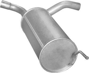 Глушитель (задняя часть) алюминизированная сталь Citroen Jumpy/Peugeot Expert/Fiat Scudo 2.0D (19.106) Polmostrow 19106