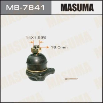 Опора шаровая переднего верхнего рычага Mitsubishi L200 (05-16), Pajero (00-), Pajero Sport (08-15) (MB-7841) Masuma MB7841 (фото 1)