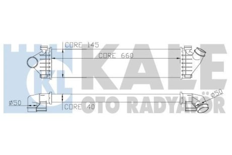 FORD інтеркулер C-Max,Focus II,III,Galaxy,Kuga I,II,Mondeo IV,S-Max 1.6/2.0TDCi,Volvo S60 II,S80 II,V70 III Kale Oto Radyator 347000 (фото 1)