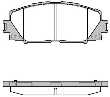 Колодки тормозные диск. перед. (Remsa) Lexus Ct (zwa10_) 1.8 10-,Toyota Prius 1.8 09- (P13243.10) WOKING P1324310 (фото 1)