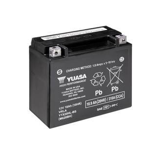 МОТО 12V 18,9Ah High Performance MF VRLA Battery AGM (сухозаряжений) Battery Europe) Gmb YUASA YTX20HL-BS