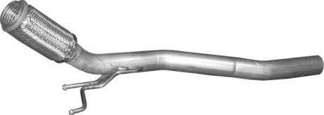 Глушитель алюм. сталь, передн. часть, без катализатора VW Golf V / Touran / Audi A3 (30.627) Polmostrow 30627
