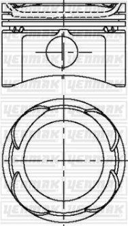 Поршень с кольцами і пальцем (размер отв. 70.8 / STD) FIAT Bravo 1.2 (4цл) (188 A5.000 80PS) YENMAK 31-04287-000 (фото 1)