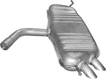 Глушитель, алюм. сталь, задн.часть VW Golf V 2.0 SDi Diesel hatchback 01/04-11/08 (30.617) Polmostrow 30617