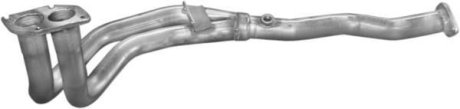 Глушитель, алюм. сталь, передн. часть Opel Vectra 88-95/Calibra 90-97/Astra 91-96 (17.431) Polmostrow 17431