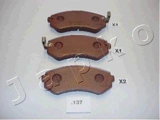 Колодки тормозные дисковые задние Nissan Almera 1.4-2.0, Patrol 2.8 TD- 4.8 (95-04) JAPKO 51137 (фото 1)
