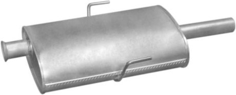 Глушитель алюм. сталь, средн. часть Renault Espace III 1.9 dTi 2.2 dT (21.563) Polmostrow 21563 (фото 1)