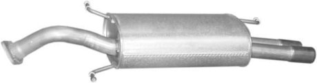 Глушитель алюм. сталь, задн. часть Mitsubishi Carisma 1.8 GDi 97-99 (14.143) Polmostrow 14143