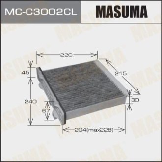 Фильтр салона AC3504 угольный PAJERO MONTERO/ V87W, V88W, V93W, V98W (MC-C3002CL) Masuma MCC3002CL